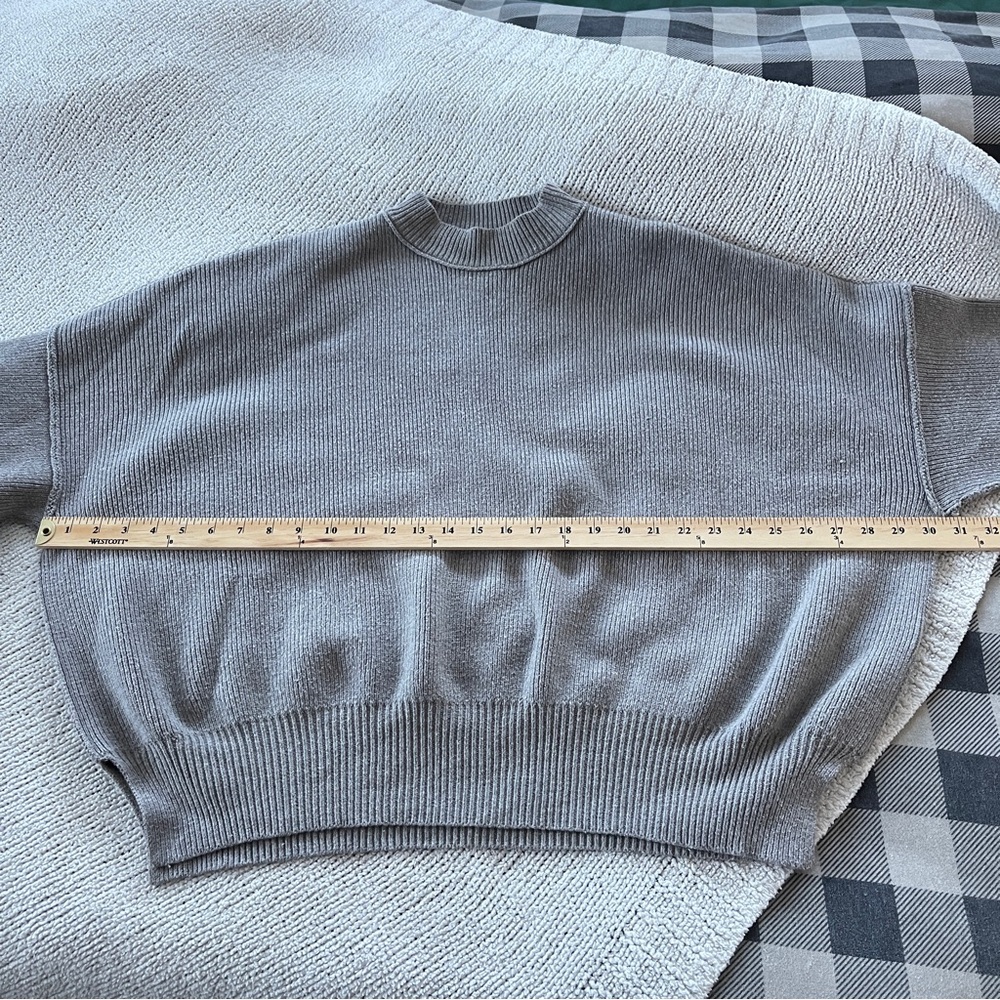 Free People Women’s Gray Women's Crew Neck Sweater XS - Picture 13 of 16